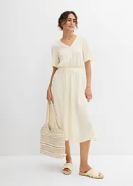 Midi jurk van luchtig seersucker, bonprix