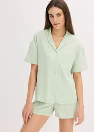 Mousseline shortama met knoopsluiting, bonprix