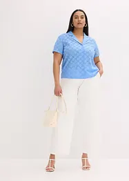 Blouse met broderie anglaise, bonprix