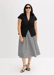 Blazer van katoen-satijn met korte mouwen, bonprix