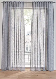 Transparant gordijn in linnen look (1 stuk), bonprix