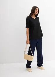 Crêpe shirt met broderie anglaise, bonprix