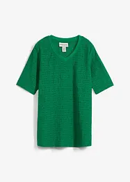 Crêpe shirt met broderie anglaise, bonprix
