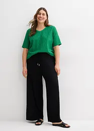 Crêpe shirt met broderie anglaise, bonprix