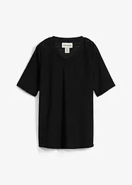 Crêpe shirt met broderie anglaise, bonprix