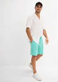 Lange short van mousseline, regular fit, bonprix