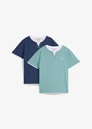 2-in-1 shirt, korte mouw (set van 2), bonprix