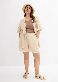 Lange mousseline overhemdblouse, bonprix