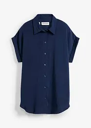 Blouse met korte mouw van gerecycled polyester, bonprix