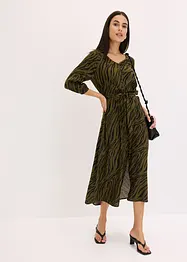 Midi jurk van soepele viscose, bonprix