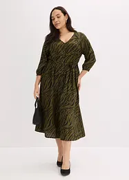 Midi jurk van soepele viscose, bonprix