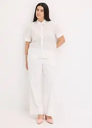 Blouse met broderie, bonprix