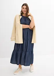 Midi jurk van gladde Lyocell, bonprix