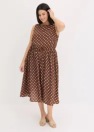 Midi jurk met bindceintuur, bonprix