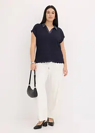 Poloshirt met kant, bonprix