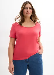 T-shirt met diepe halslijn achter, bonprix