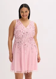 Jurk met pailletten, bonprix