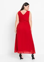 Maxi jurk van chiffon met plooitjes, bonprix