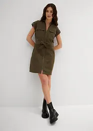 Cargo jurk met strikceintuur, bonprix
