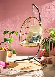 Rond vloerkleed met franjes, bonprix