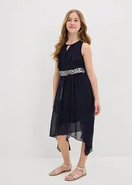 Chiffon jurk met pailletten, bonprix