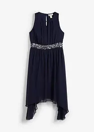Chiffon jurk met pailletten, bonprix