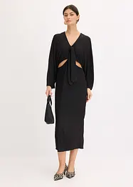 Midi jurk met cut-outs, bonprix