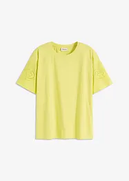 T-shirt met broderie anglaise, bonprix