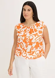 Korte blousetop van soepele viscose, bonprix