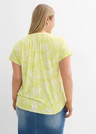 Henley shirt van een zachte viscosemix, bonprix