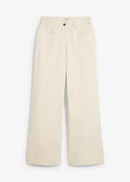 Wide leg mid waist jeans met een comfortabele band, bonprix