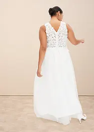 Trouwjurk met kant en chiffon, bonprix