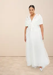 Trouwjurk met kant en chiffon, bonprix