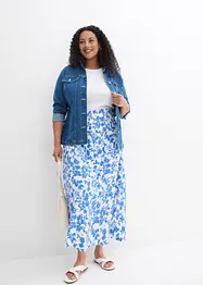 Jersey rok met brede tailleband, bonprix