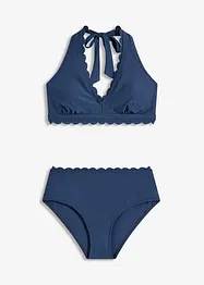 Halter bikini met gerecycled polyamide (2-dlg. set), bonprix
