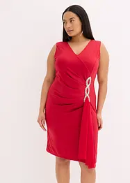 Jersey jurk met strassapplicatie, bonprix