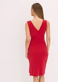 Jersey jurk met strassapplicatie, bonprix