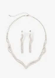 Ketting + oorstekers (3-dlg. sieradenset), bonprix