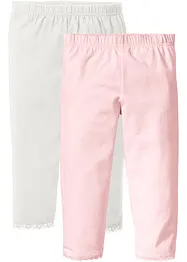 Legging met zoom  van kant (set van 2), bonprix