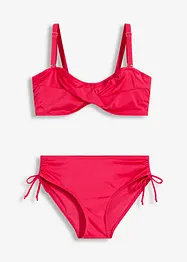 Balconette bikini (2-dlg. set) van glanzend materiaal, bonprix