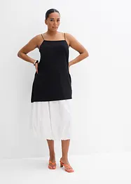 Asymmetrische top met spaghettibandjes van viscosemix, bonprix