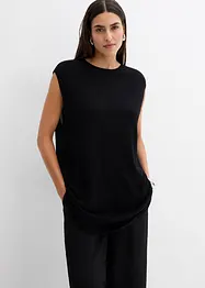 Ballonvormige gebreide top van fijne viscose, bonprix