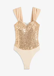 Body met pailletten, bonprix