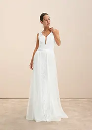 Trouwjurk met pailletten en afneembare tule rok, bonprix