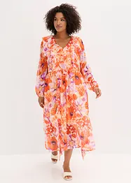 Chiffon jurk met volants, bonprix
