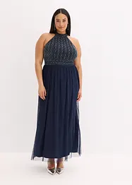 Maxi jurk met kralenborduursel, bonprix