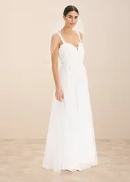 Trouwjurk van zachte tule met kant, bonprix