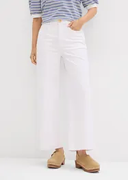 Wide leg jeans met high waist, cropped, bonprix