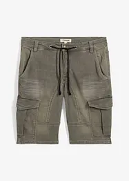 Regular fit sweat jeans bermuda, bonprix