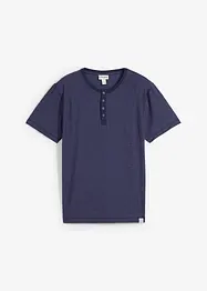 Henley shirt van puur katoen, korte mouw, bonprix